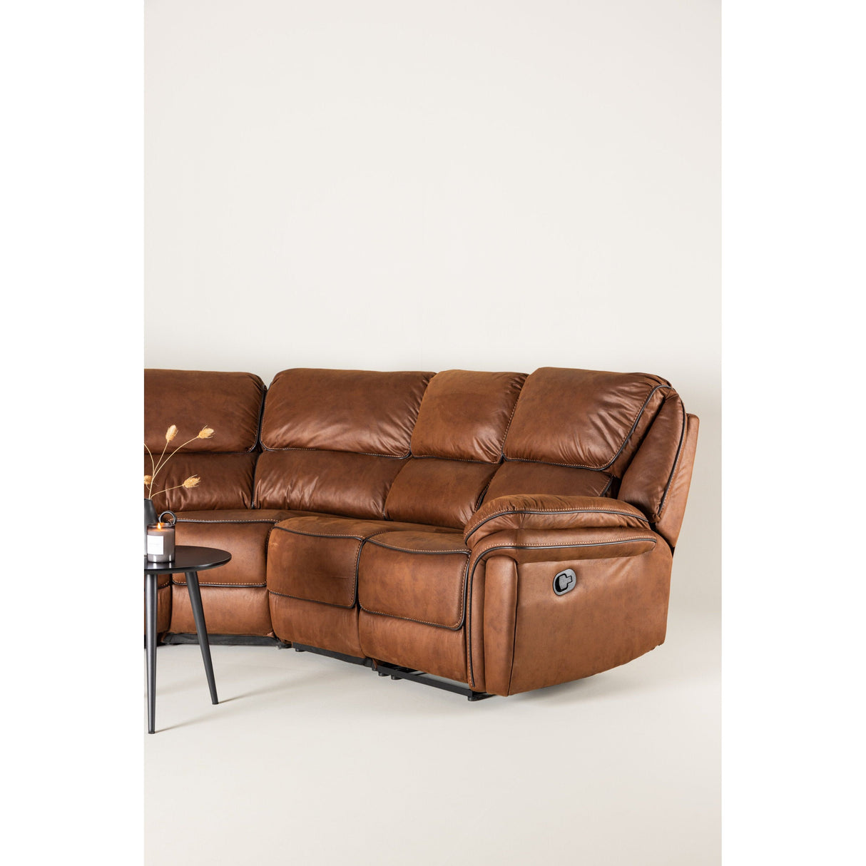 Saranda Ecksofa (klappbar) - Mokka - ZEN ZONE Furniture