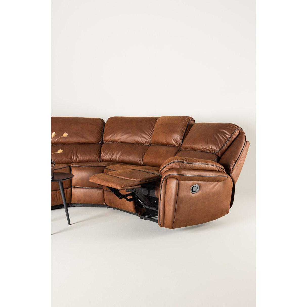 Saranda Ecksofa (klappbar) - Mokka - ZEN ZONE Furniture