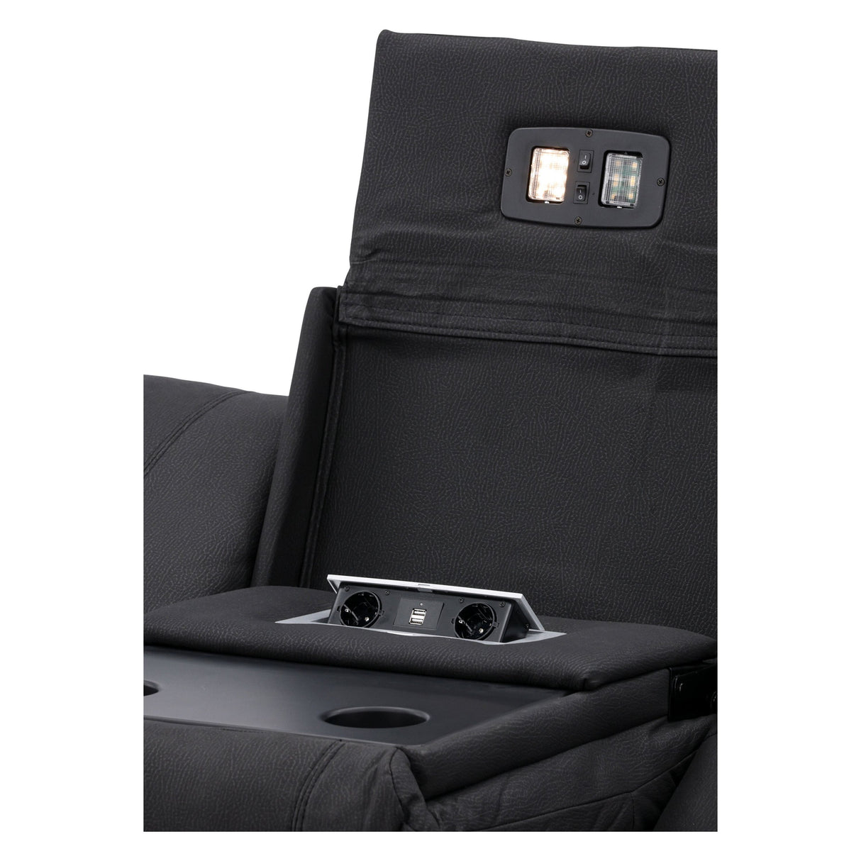 Singapore Recliner Sofa Schwarz - ZEN ZONE Furniture