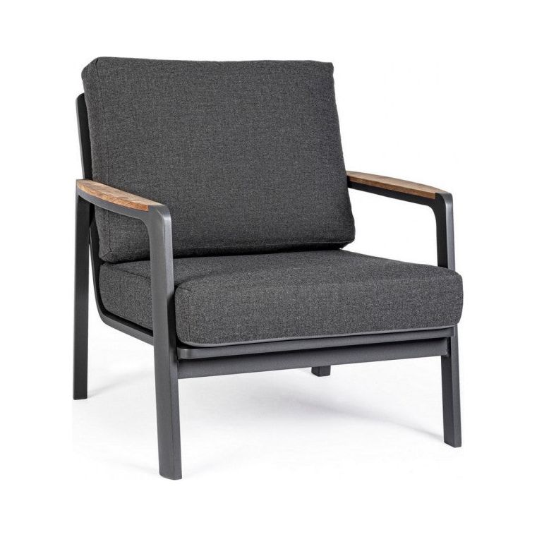 Outdoor Sessel Jalisco mit Kissen Anthrazit WG21 - ZEN ZONE