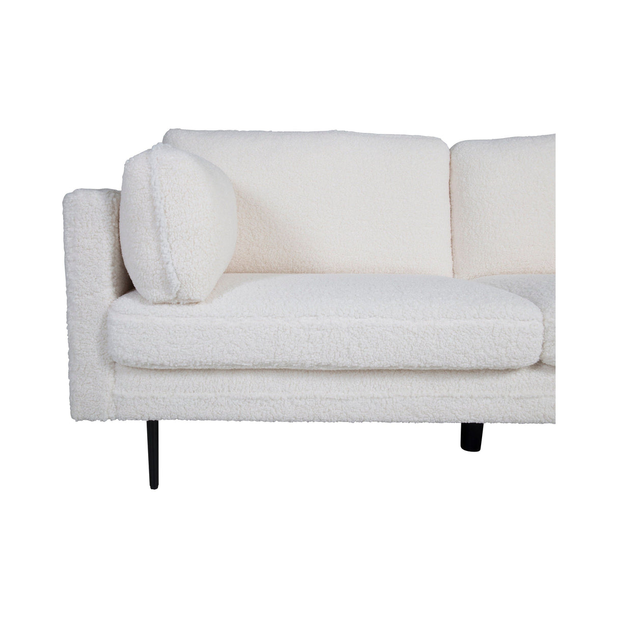 Boom 3-Sitzer Sofa - Teddy Fabric Weiß - ZEN ZONE Furniture