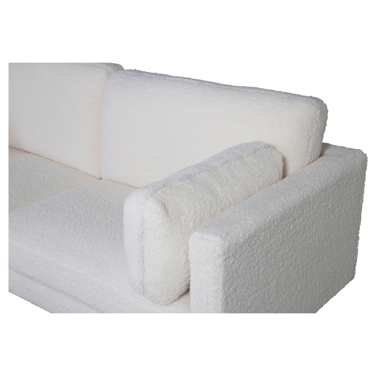 Boom 3-Sitzer Sofa - Teddy Fabric Weiß - ZEN ZONE Furniture