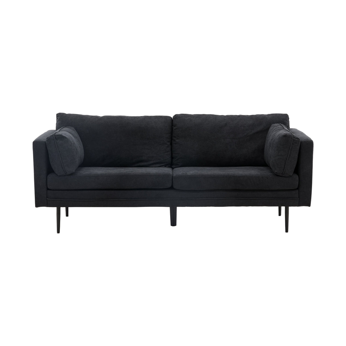 Boom 3-Sitzer Sofa - Schwarz / Schwarzer Stoff / Leinen - ZEN ZONE Furniture
