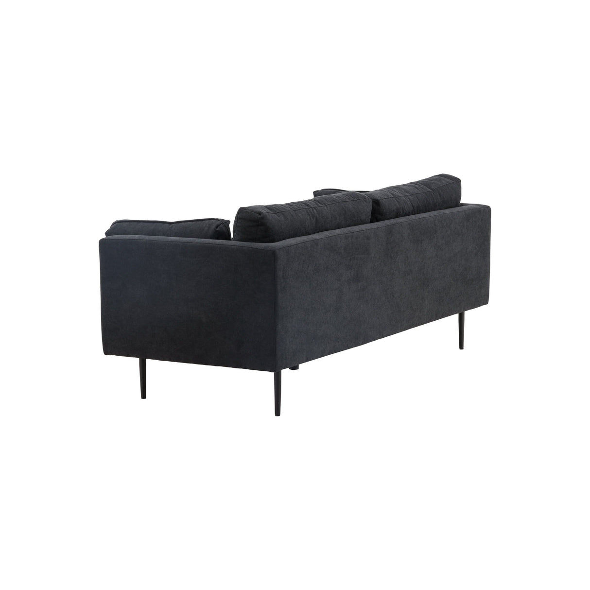 Boom 3-Sitzer Sofa - Schwarz / Schwarzer Stoff / Leinen - ZEN ZONE Furniture