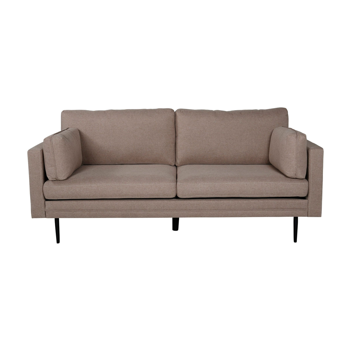 Boom 3-Sitzer Sofa - Schwarz / Brauner Stoff - ZEN ZONE Furniture