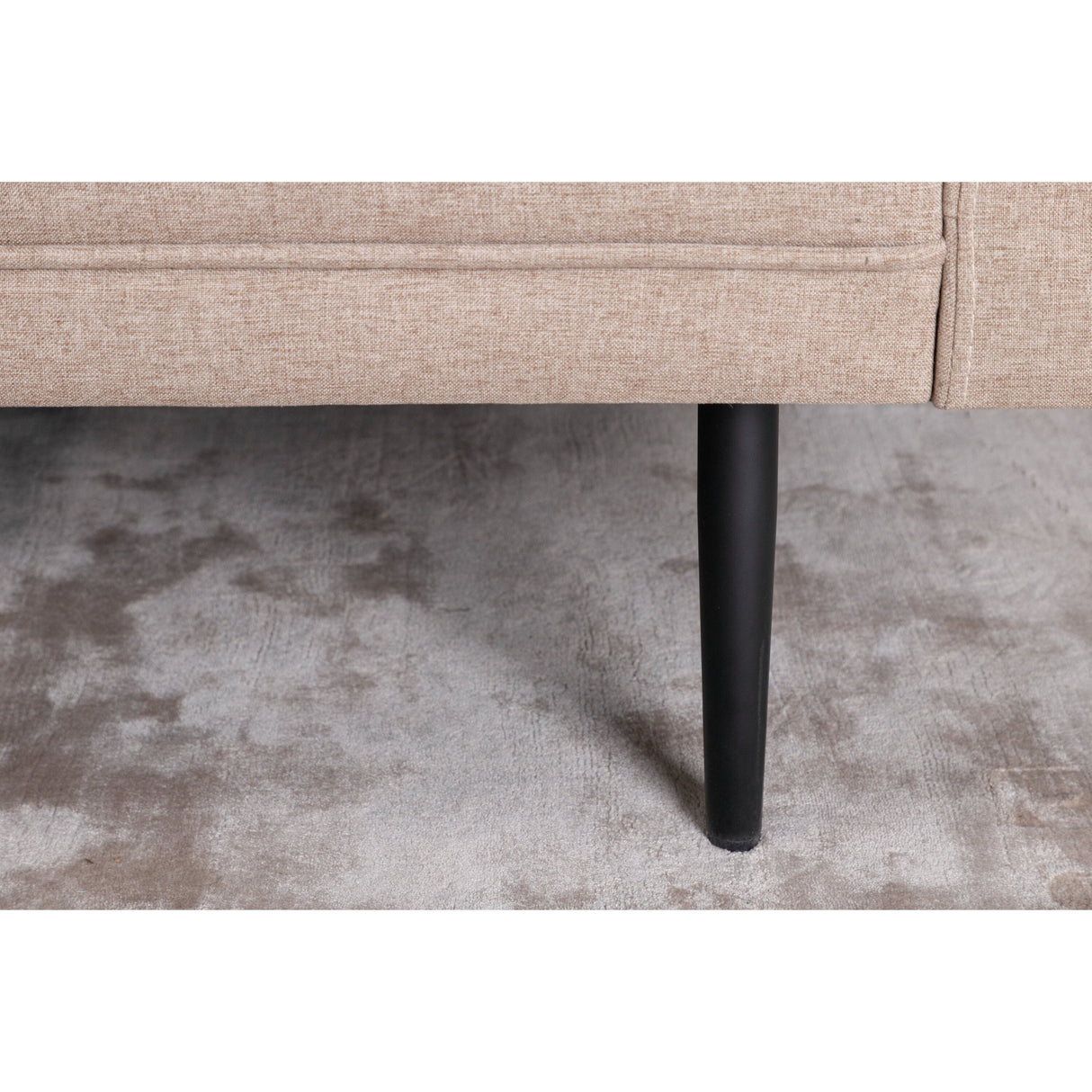 Boom 3-Sitzer Sofa - Schwarz / Brauner Stoff - ZEN ZONE Furniture