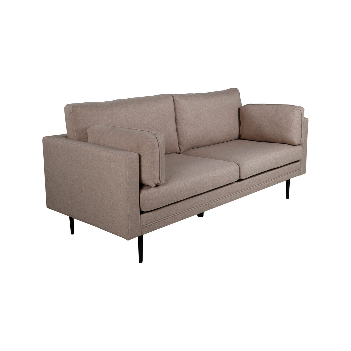Boom 3-Sitzer Sofa - Schwarz / Brauner Stoff - ZEN ZONE Furniture