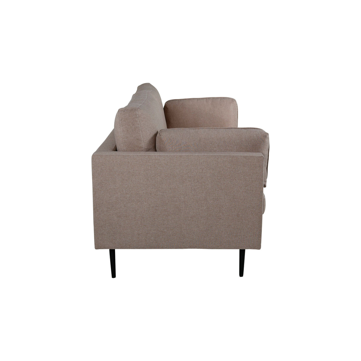 Boom 3-Sitzer Sofa - Schwarz / Brauner Stoff - ZEN ZONE Furniture