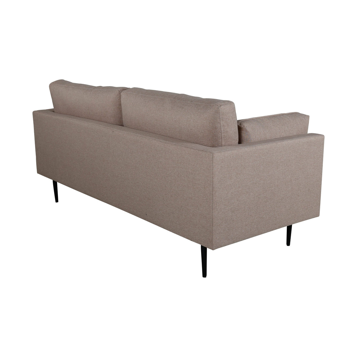 Boom 3-Sitzer Sofa - Schwarz / Brauner Stoff - ZEN ZONE Furniture