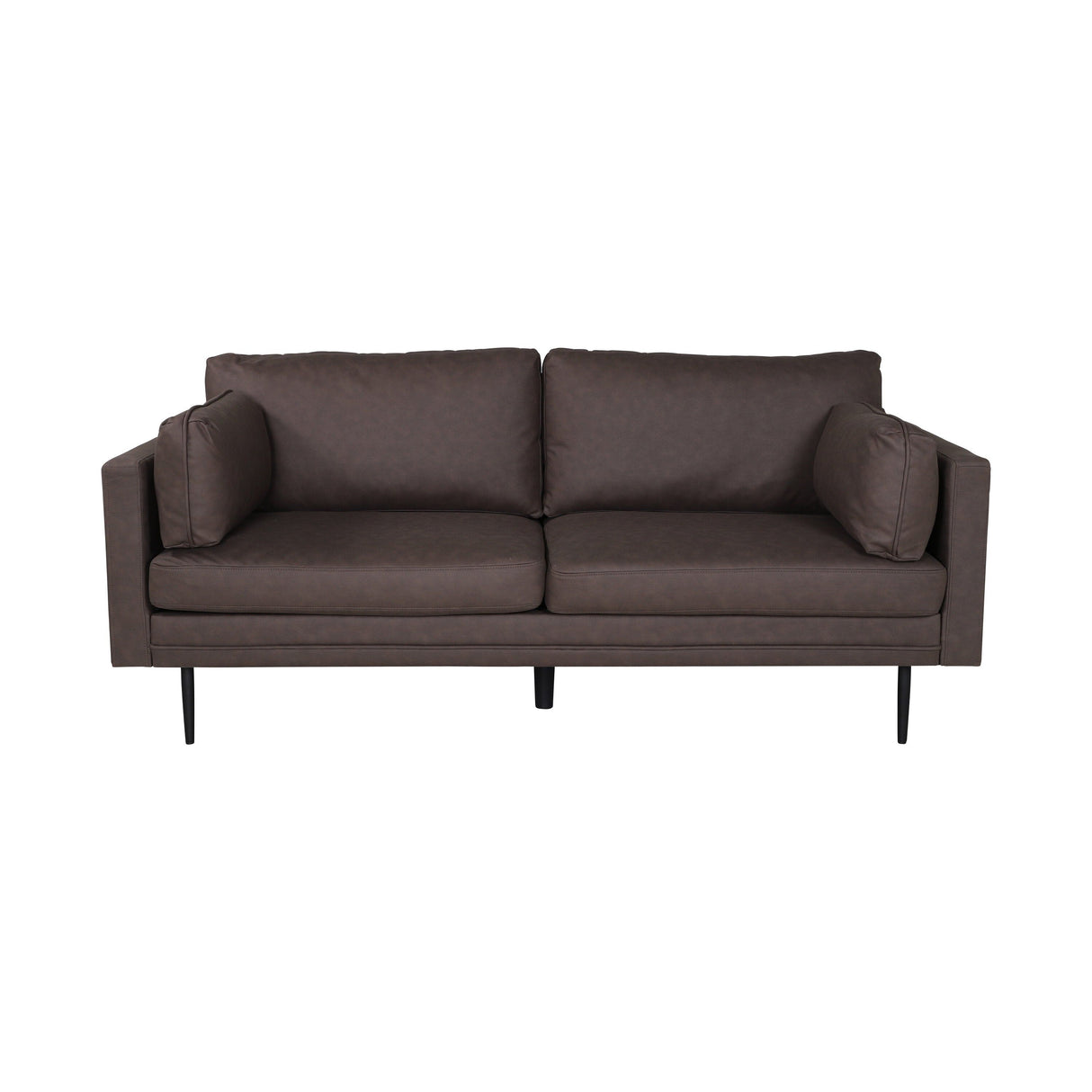Boom 3-Sitzer Sofa - Schwarz / Braun Mikrofaser - ZEN ZONE Furniture