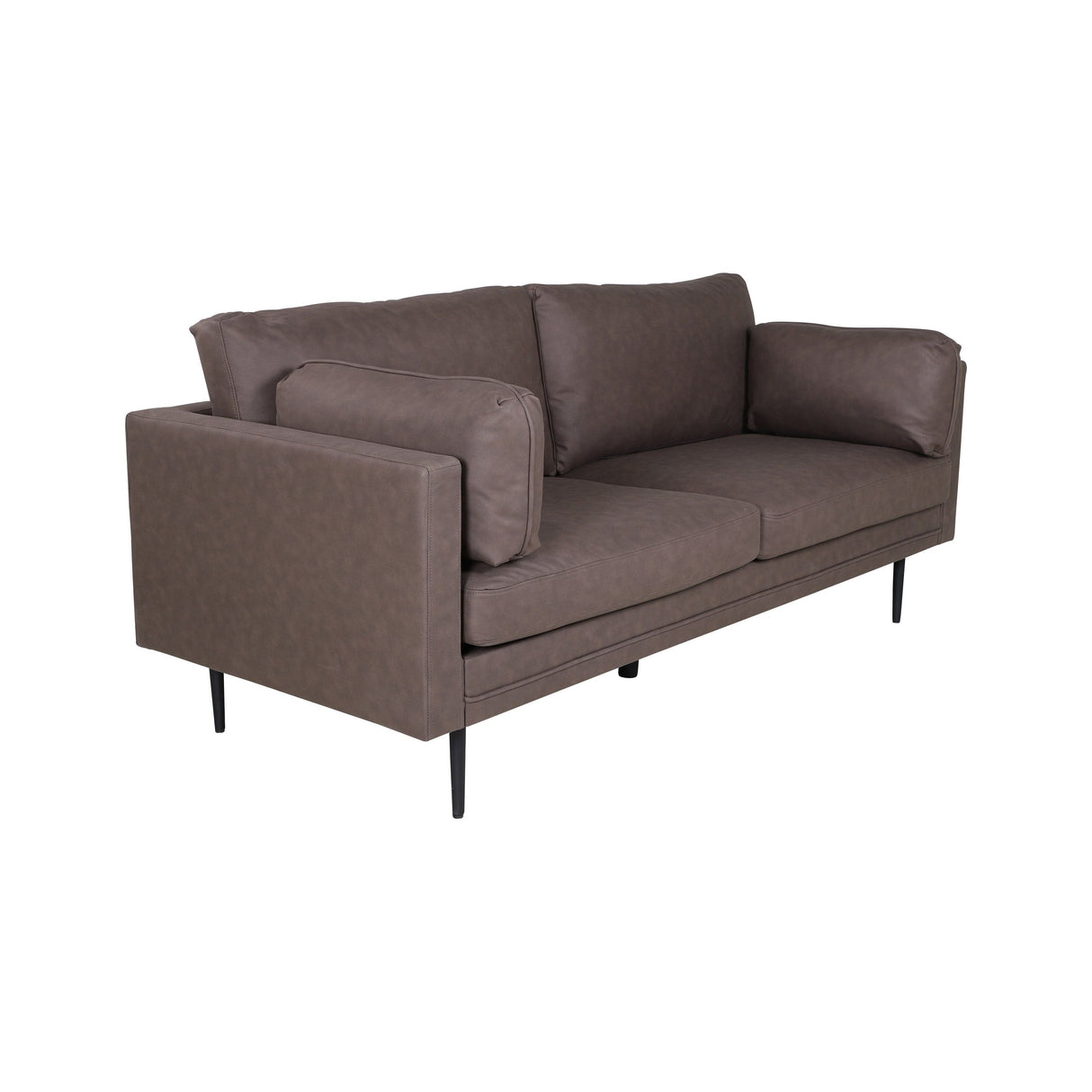 Boom 3-Sitzer Sofa - Schwarz / Braun Mikrofaser - ZEN ZONE Furniture