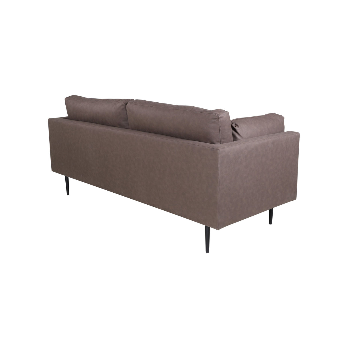 Boom 3-Sitzer Sofa - Schwarz / Braun Mikrofaser - ZEN ZONE Furniture