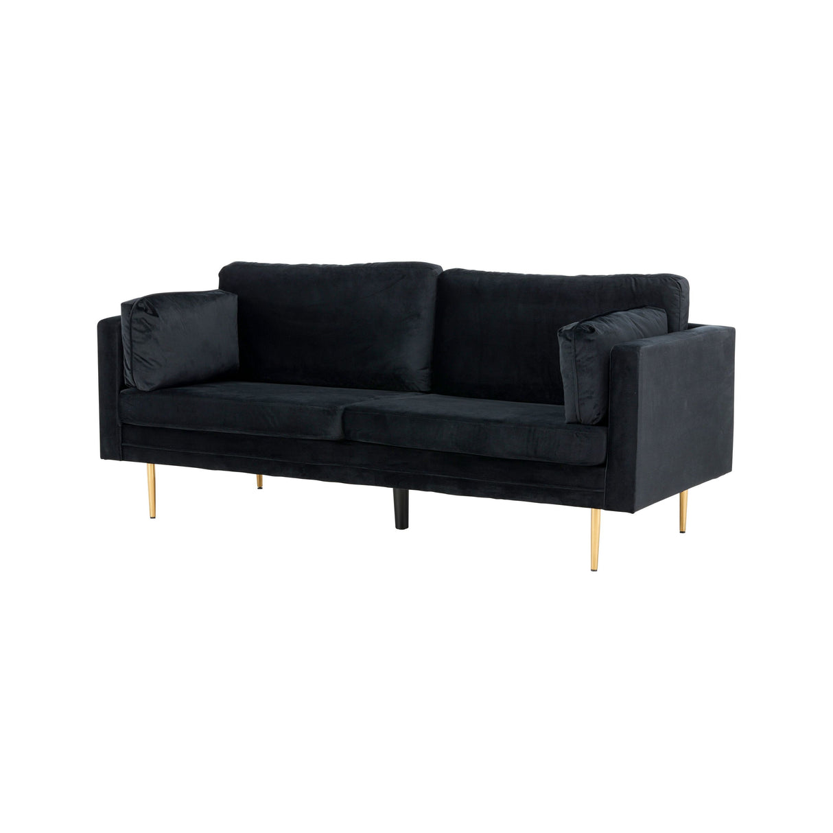 Boom 3-Sitzer Sofa Samt - Schwarz - ZEN ZONE Furniture