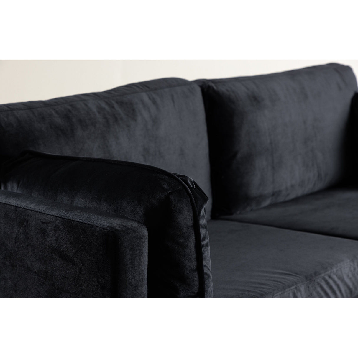 Boom 3-Sitzer Sofa Samt - Schwarz - ZEN ZONE Furniture
