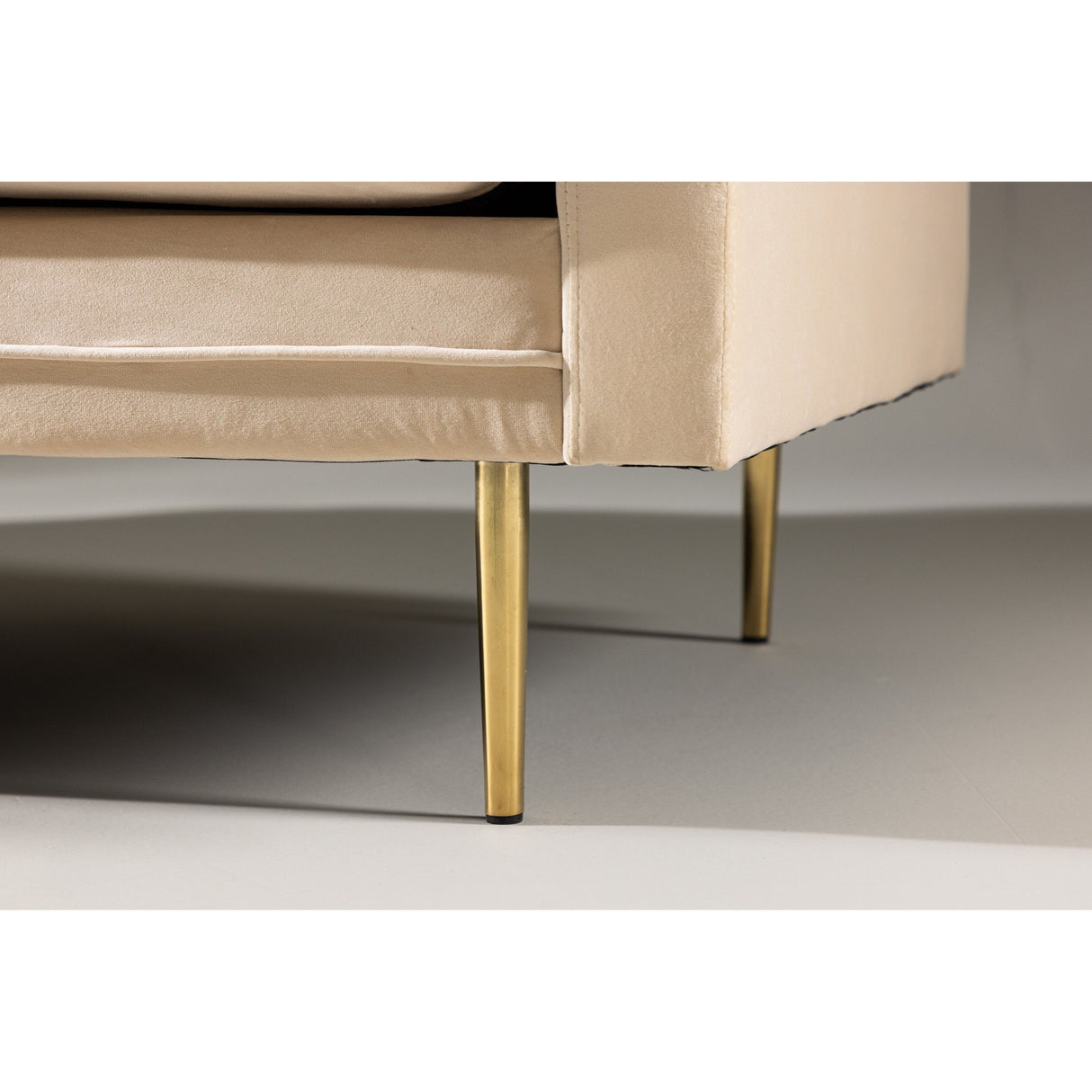 Boom 3-Sitzer Sofa Samt - Creme - ZEN ZONE Furniture