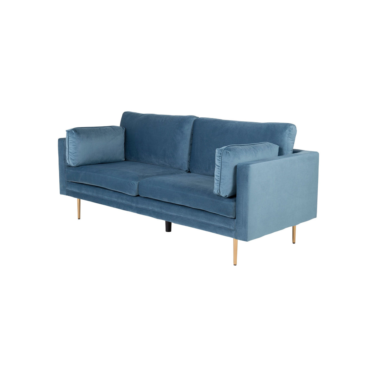 Boom 3-Sitzer Sofa Samt - Blau - ZEN ZONE Furniture
