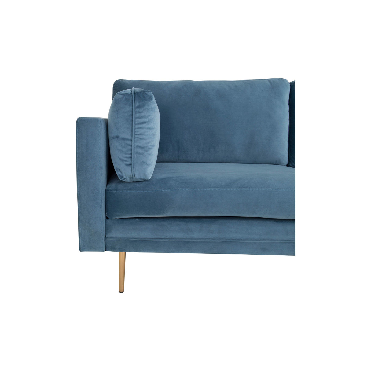 Boom 3-Sitzer Sofa Samt - Blau - ZEN ZONE Furniture