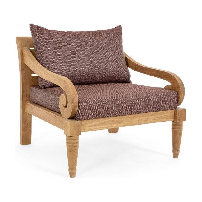 Outdoor Sessel mit Kissen Karuba Wine - FSC - ZEN ZONE