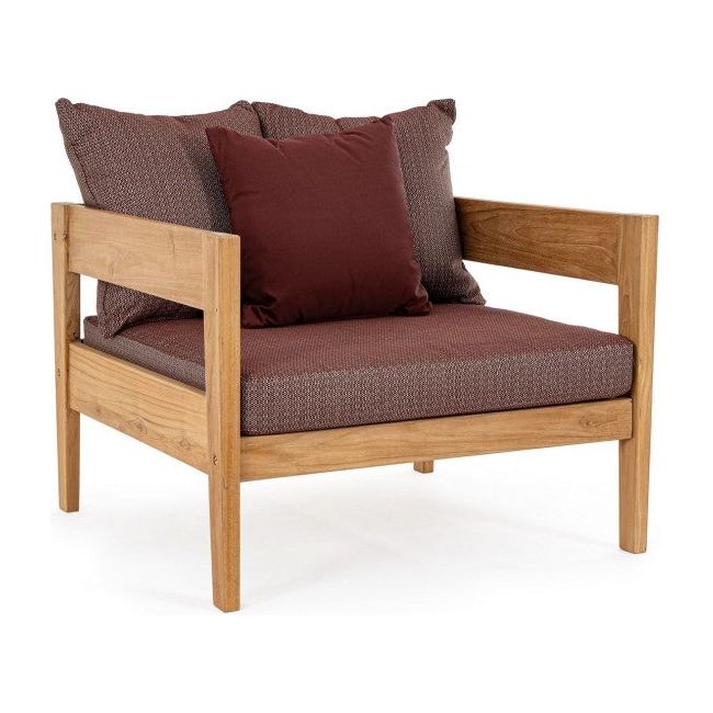 Outdoor Sessel mit Kissen Kobo Wine - FSC - ZEN ZONE