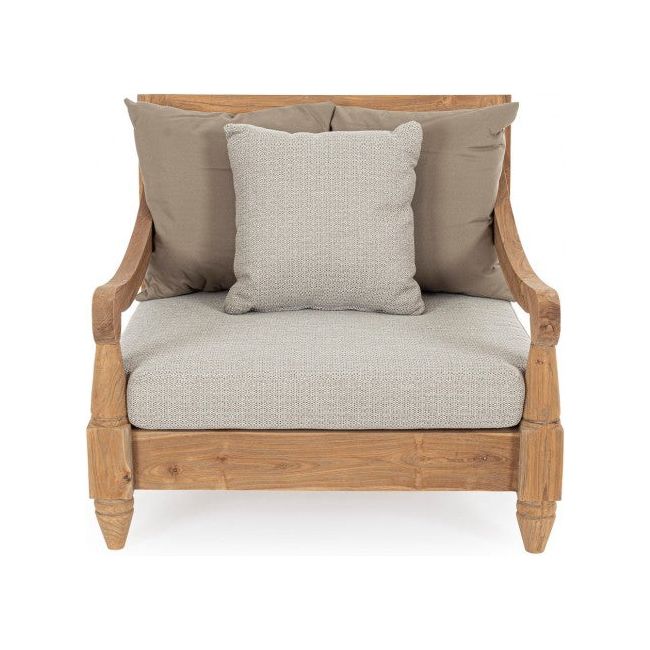 Outdoor Sessel mit Kissen Bali Natural - FSC - ZEN ZONE