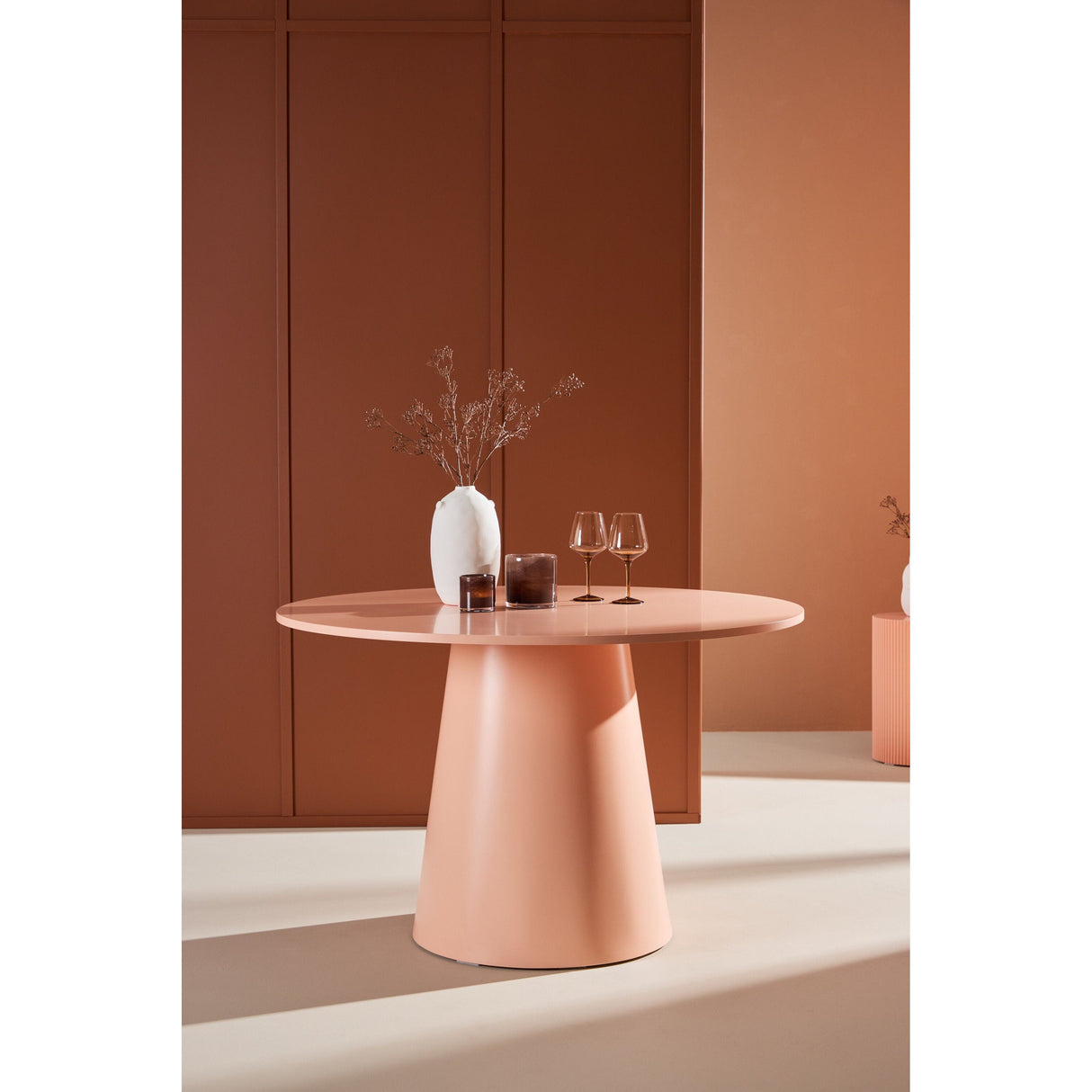 Lanzo Esstisch - Pfirsich 120 cm - ZEN ZONE Furniture