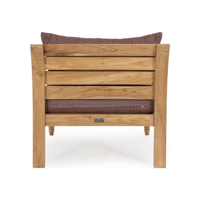 Outdoor Sessel mit Kissen Karuba Wine - FSC - ZEN ZONE