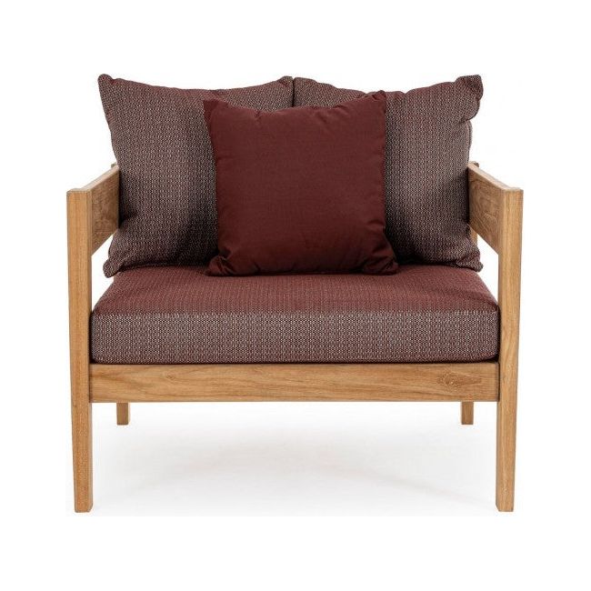 Outdoor Sessel mit Kissen Kobo Wine - FSC - ZEN ZONE