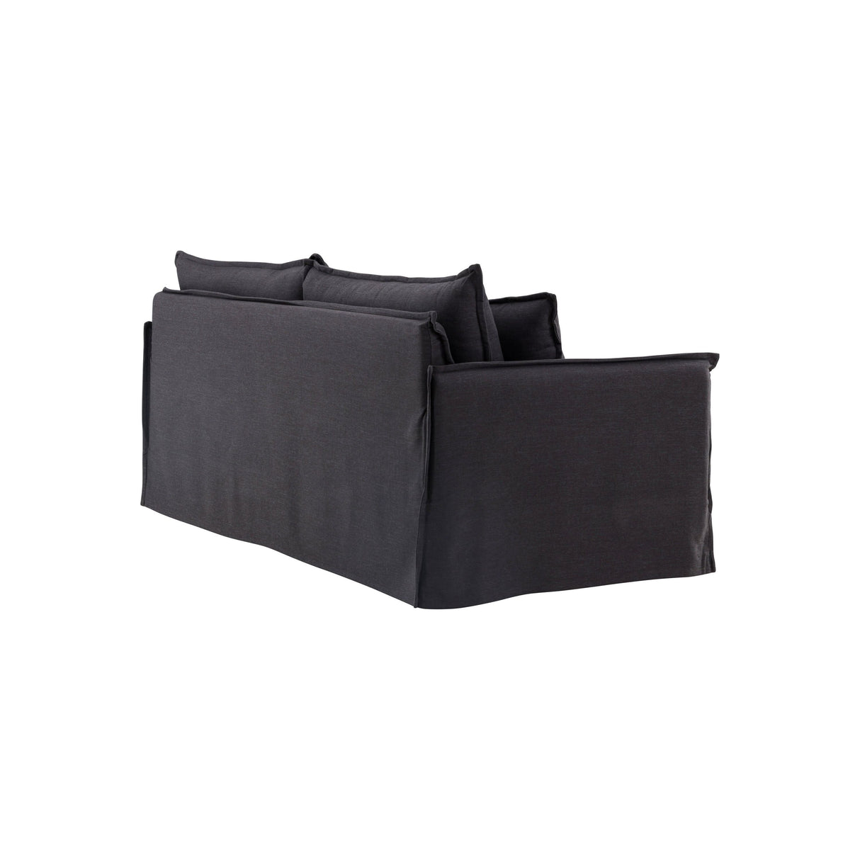 Nova 3-Sitzer Sofa Holz/ Schwarzer Stoff - ZEN ZONE Furniture