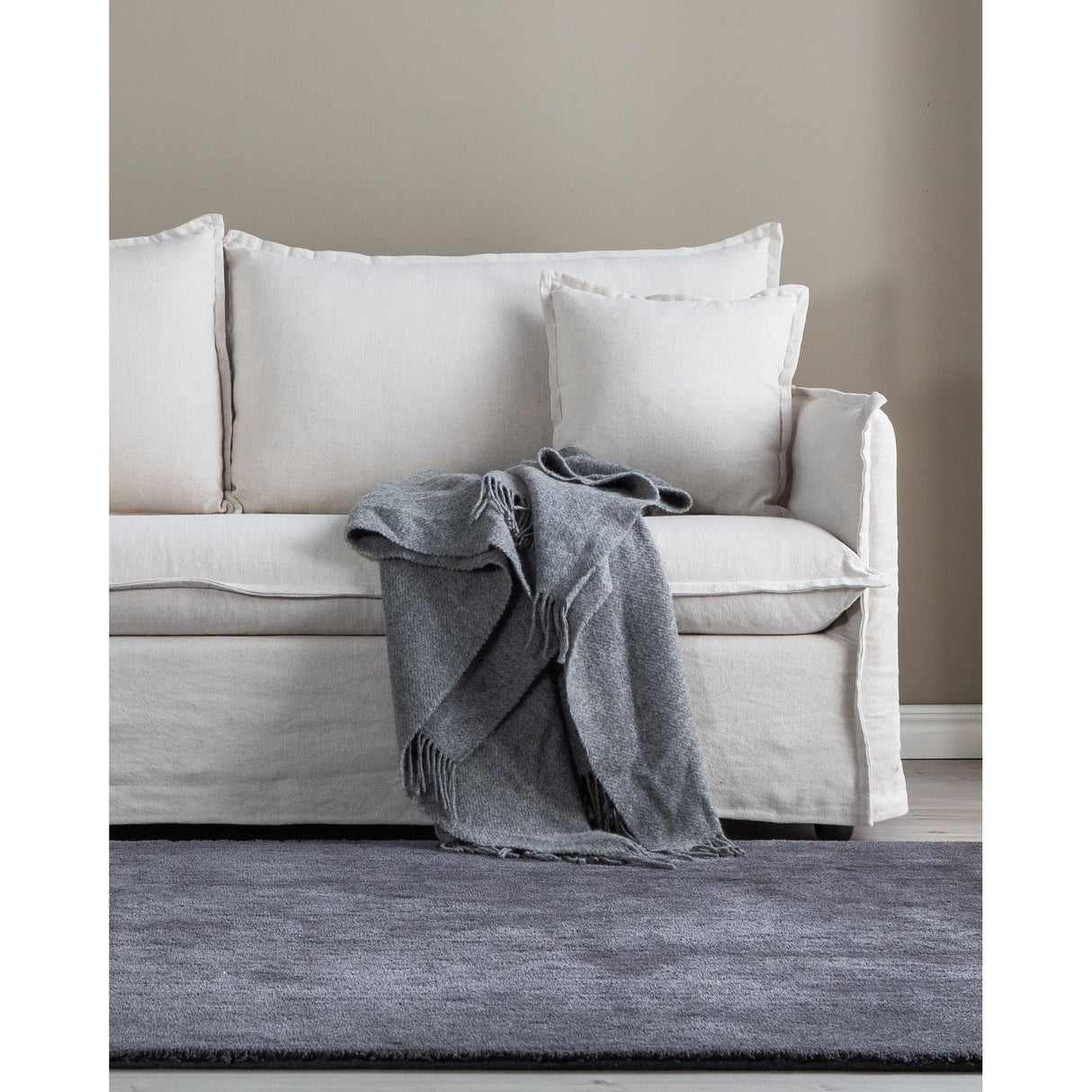 Nova 3-Sitzer Sofa - Holz / Beige Leinen - ZEN ZONE Furniture