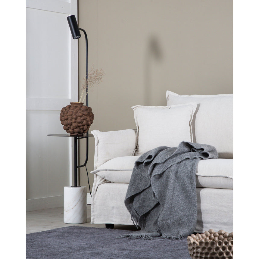 Nova 3-Sitzer Sofa - Holz / Beige Leinen - ZEN ZONE Furniture