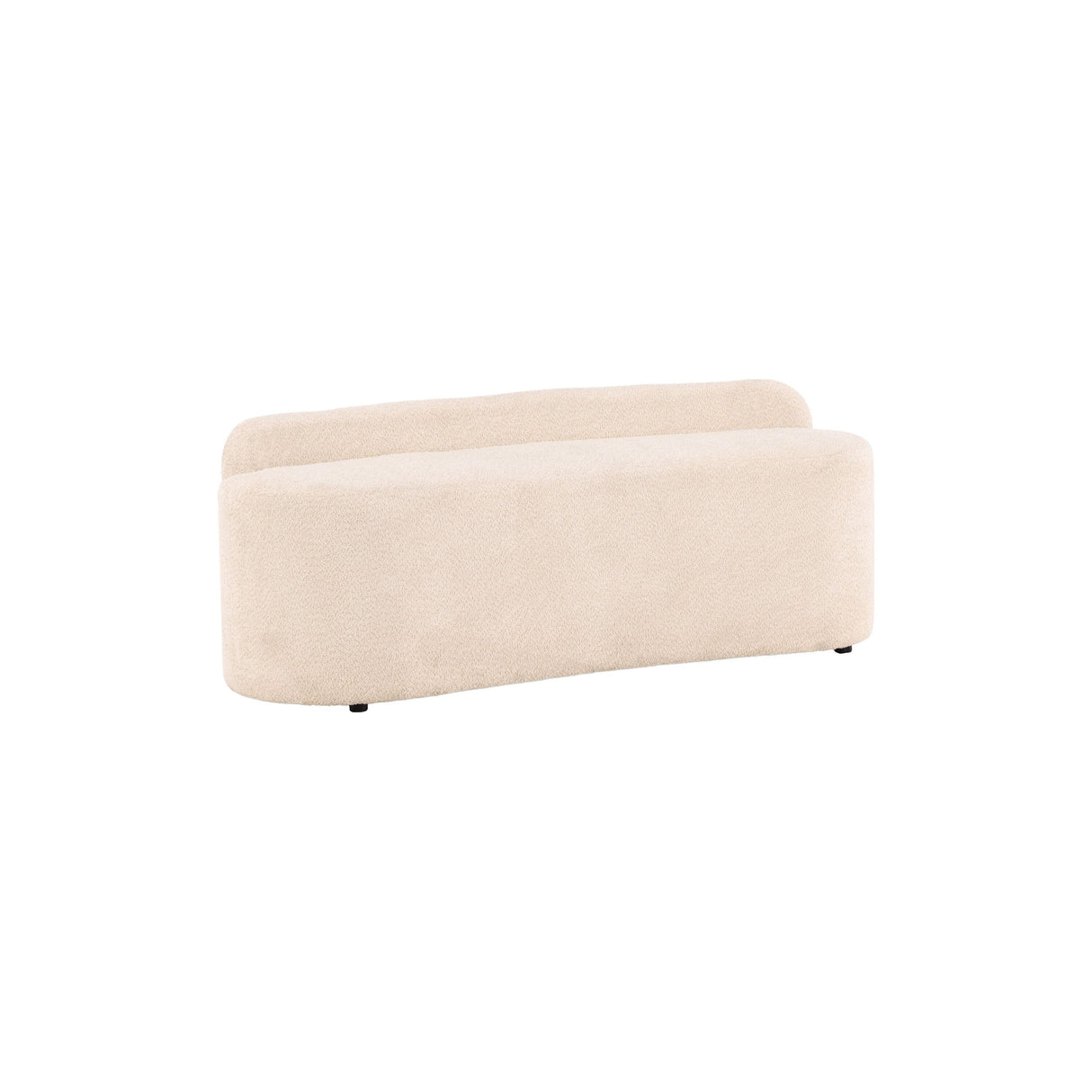 Pocatello 2-Sitzer Sofa - Weiß / Weißer Bouclé - ZEN ZONE Furniture