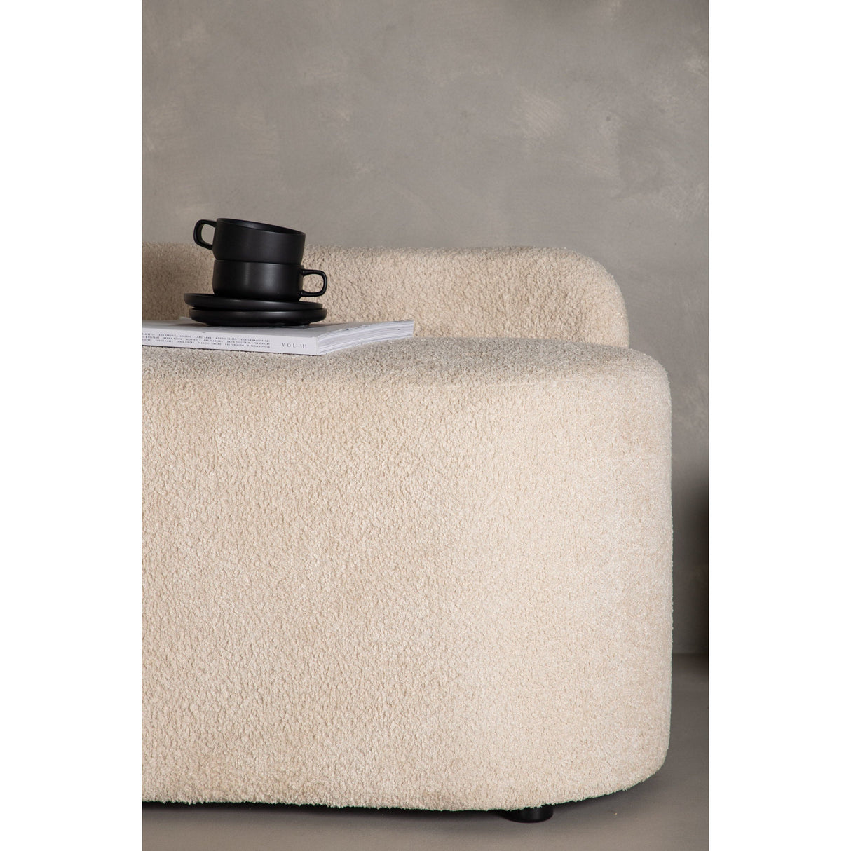 Pocatello 2-Sitzer Sofa - Weiß / Weißer Bouclé - ZEN ZONE Furniture