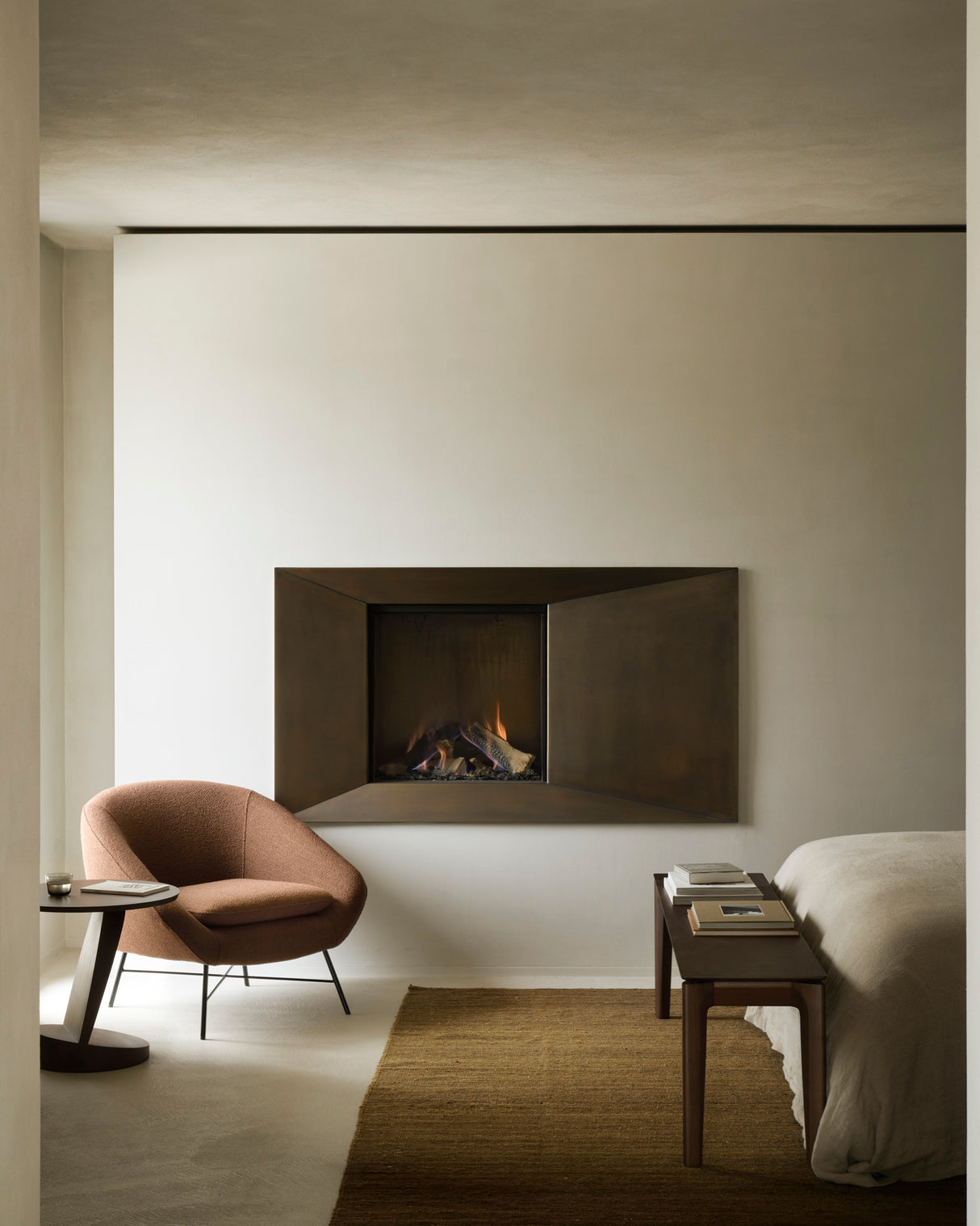 Bok Sitzbank - lackiertes Teak - braun - 166 x 35 x 46 cm - ZEN ZONE Furniture