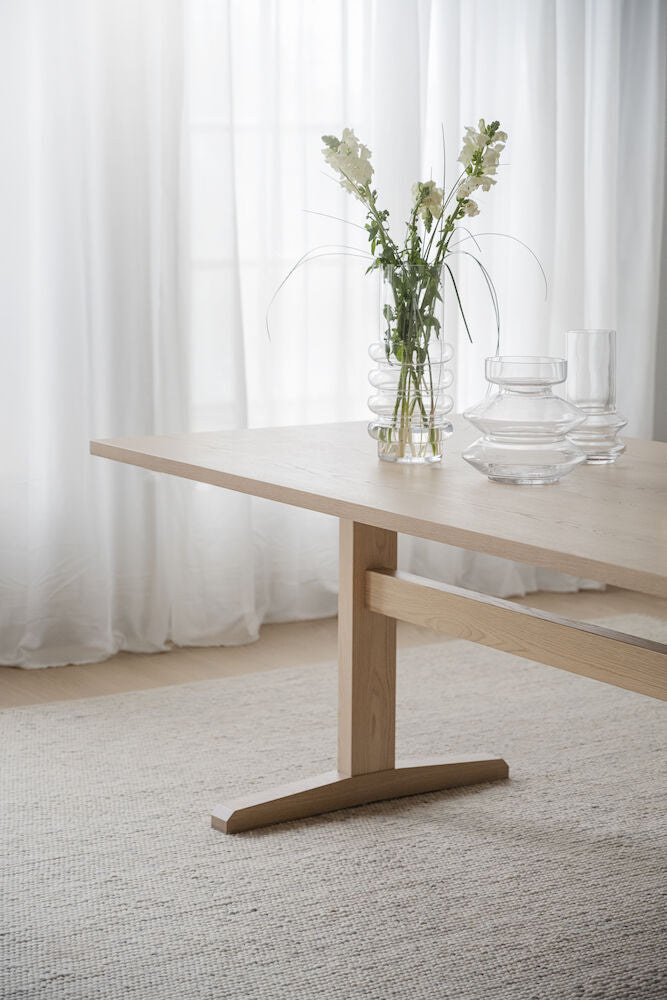 WESTVILLE Esstisch Weiß pigmentiert 240x95x75cm - ZEN ZONE