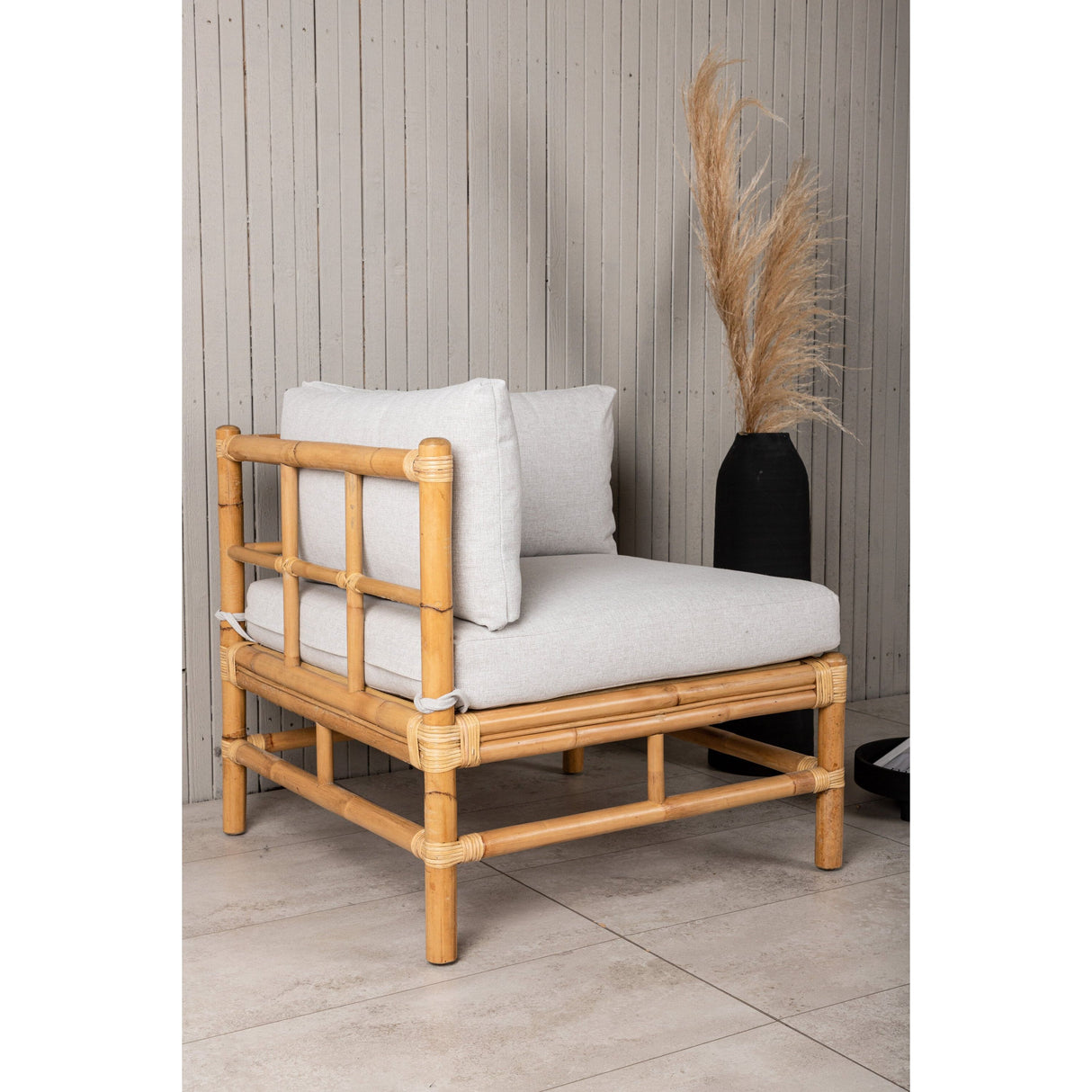 Rohrstock - Eckteil - Natur - Bambus - - ZEN ZONE Furniture