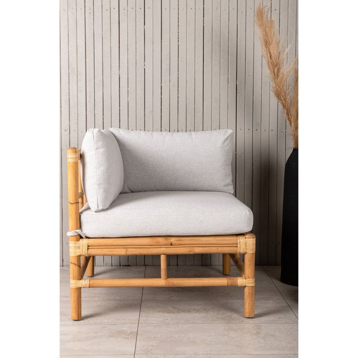 Rohrstock - Eckteil - Natur - Bambus - - ZEN ZONE Furniture