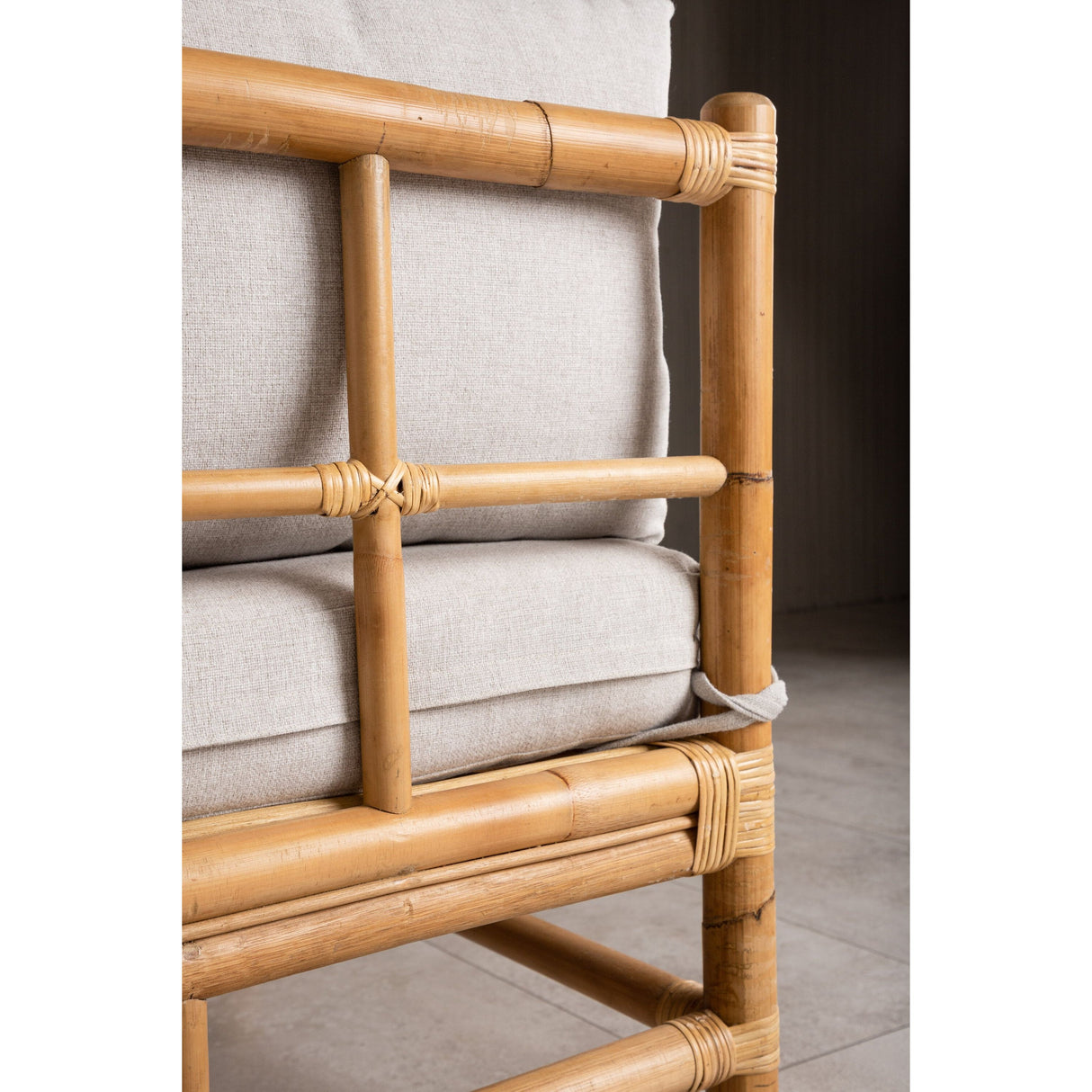 Rohrstock - Eckteil - Natur - Bambus - - ZEN ZONE Furniture