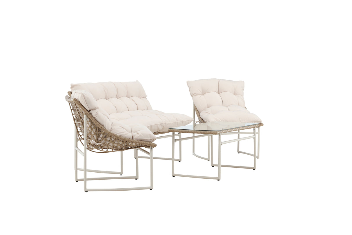 Tina Sofa Set Beige - ZEN ZONE Furniture