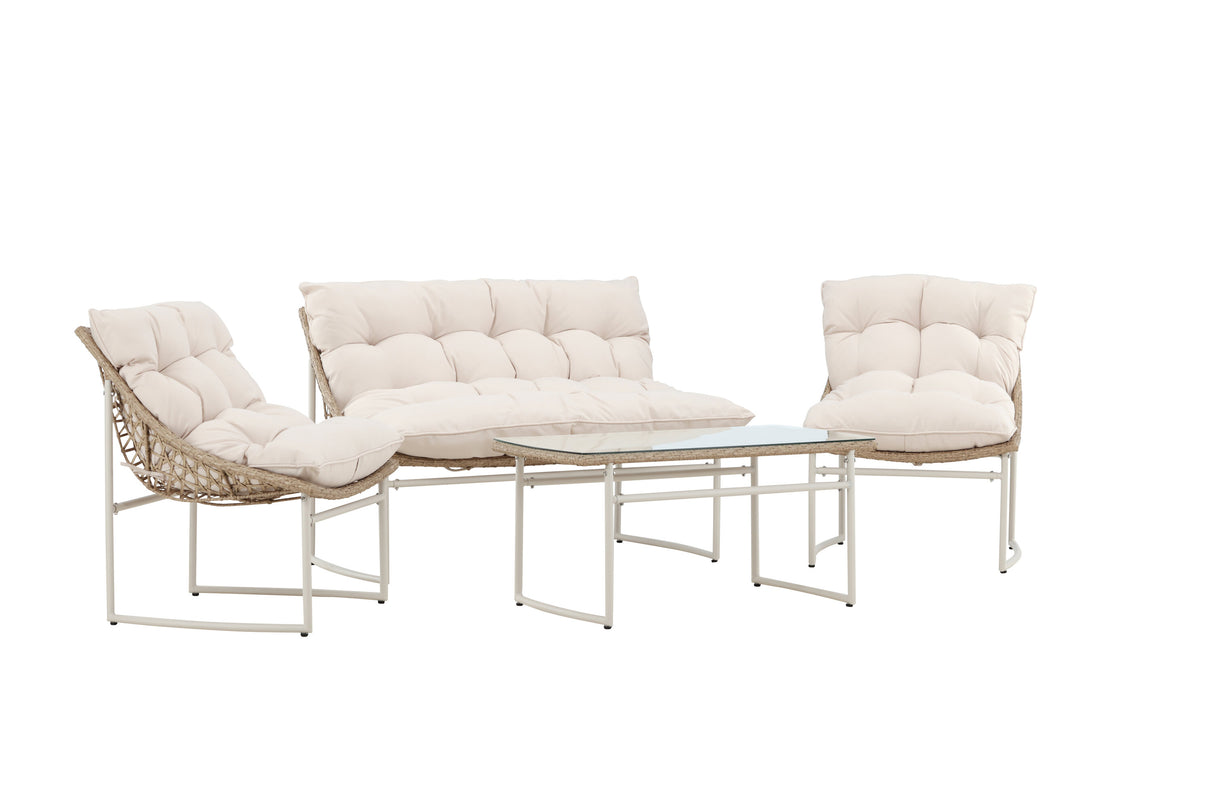 Tina Sofa Set Beige - ZEN ZONE Furniture