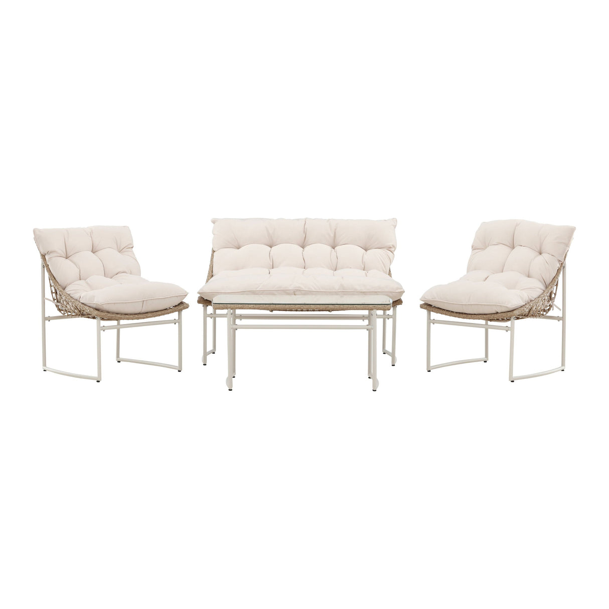 Tina Sofa Set Beige - ZEN ZONE Furniture