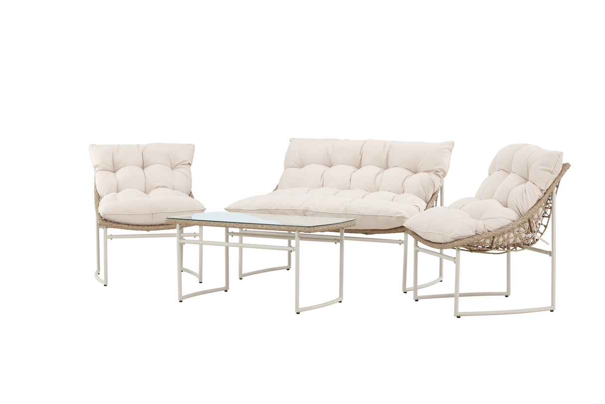 Tina Sofa Set Beige - ZEN ZONE Furniture