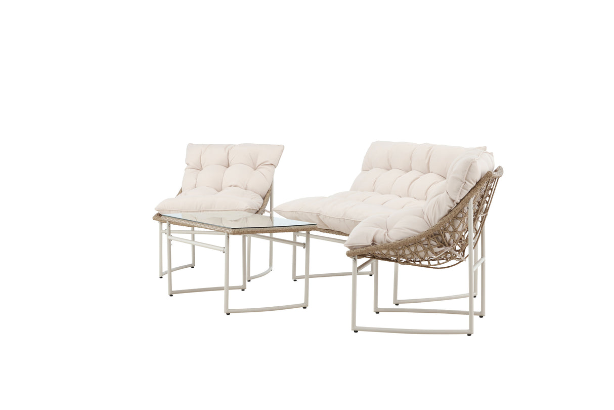 Tina Sofa Set Beige - ZEN ZONE Furniture