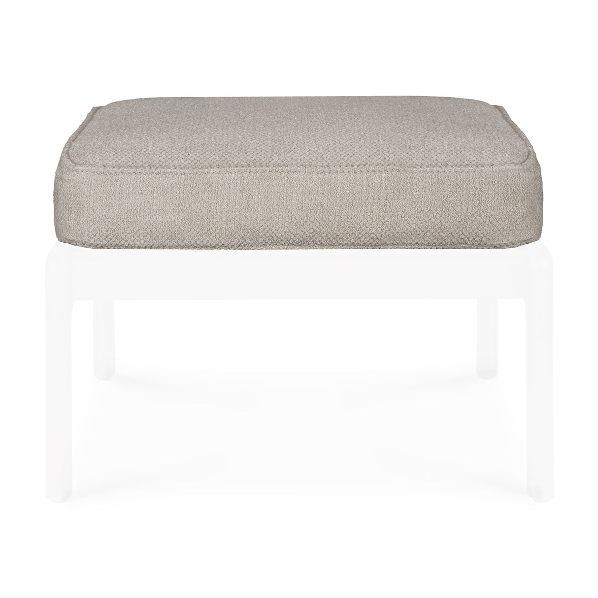 Jack Fußschemelkissen - Elfenbein Stoff - 53 x 47 x 10 cm - ZEN ZONE Furniture