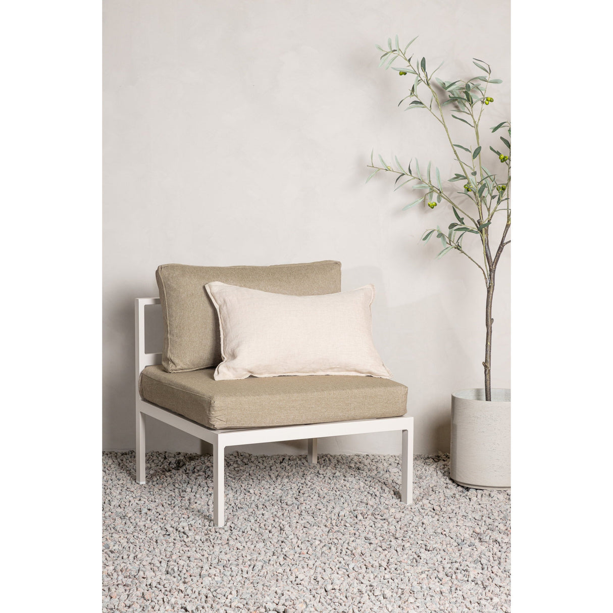 Copacabana Mittelteil - Beige alu / Greige Cushion - ZEN ZONE Furniture