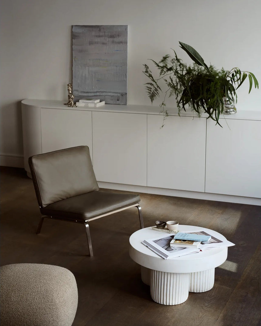 Couchtisch Gear aus Beton, rund, 70×70×38 cm - ZEN ZONE Furniture