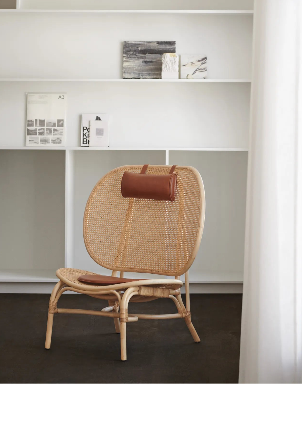 Nomad armchair made of bamboo and rattan, 90x77×100 cm