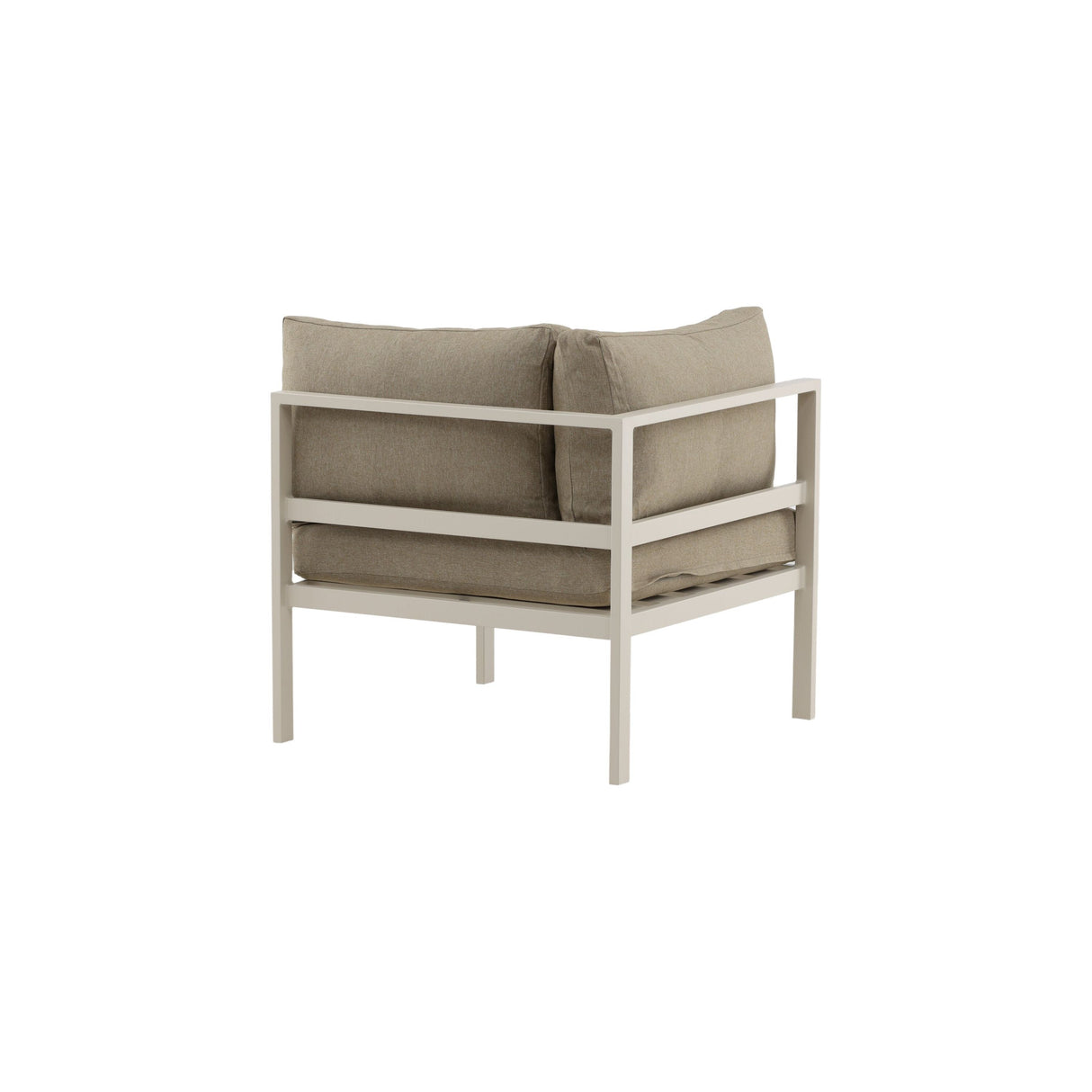 Copacabana Eckteil - Beige alu / Khaki Cushion - ZEN ZONE Furniture