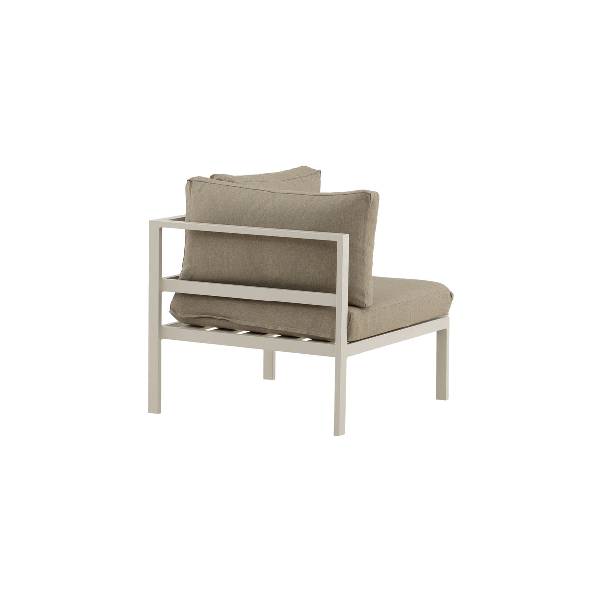 Copacabana Eckteil - Beige alu / Khaki Cushion - ZEN ZONE Furniture