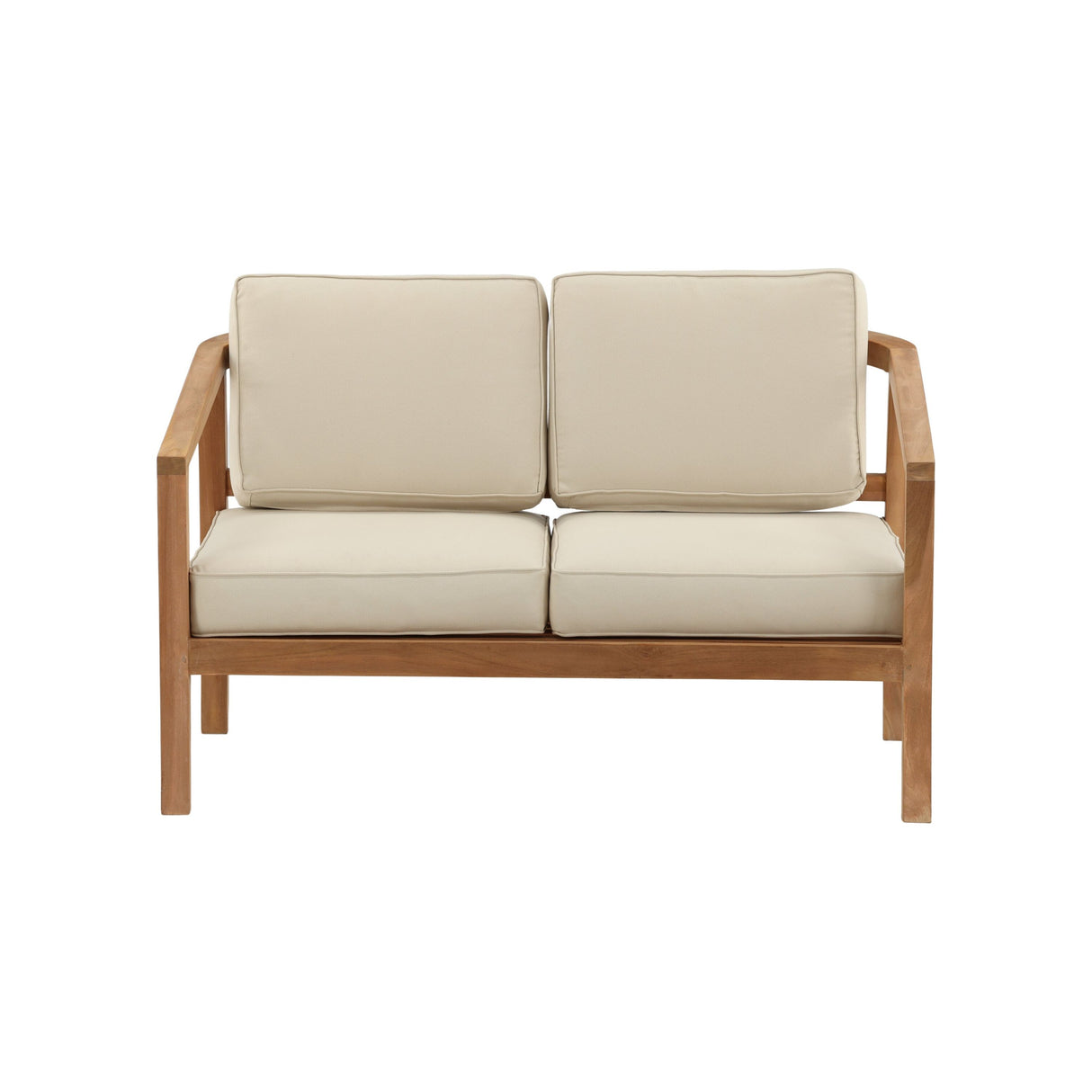 Lounge 2-Sitzer Sofa (Sofaset) - Teak gold - ZEN ZONE Furniture