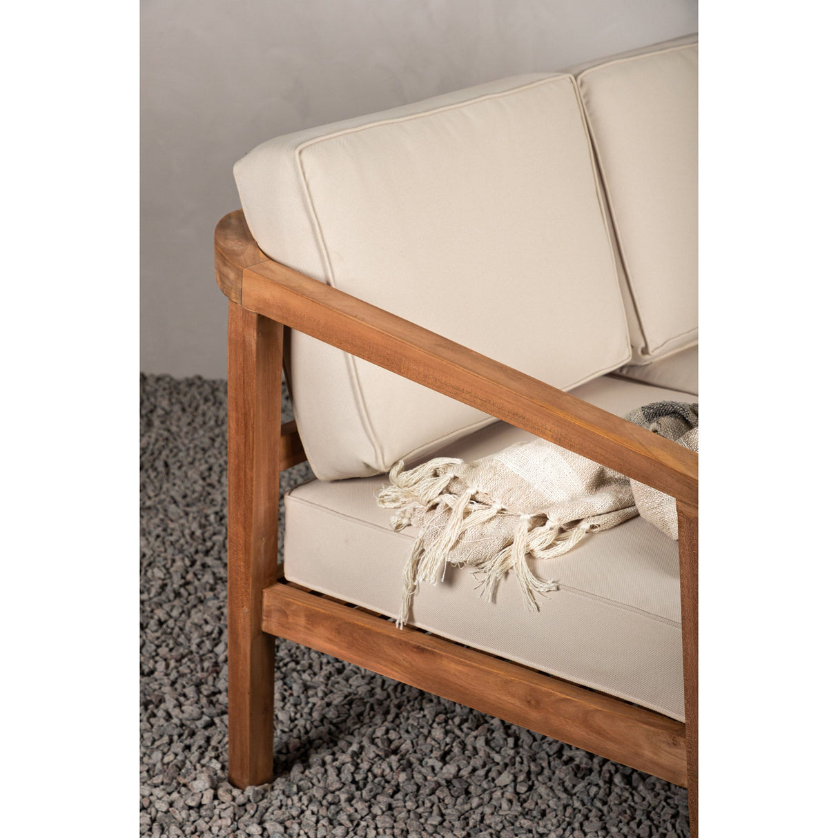 Lounge 2-Sitzer Sofa (Sofaset) - Teak gold - ZEN ZONE Furniture